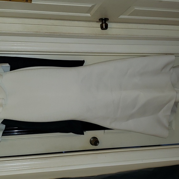 Ivory Strapless Formal Gown - Picture 3 of 4